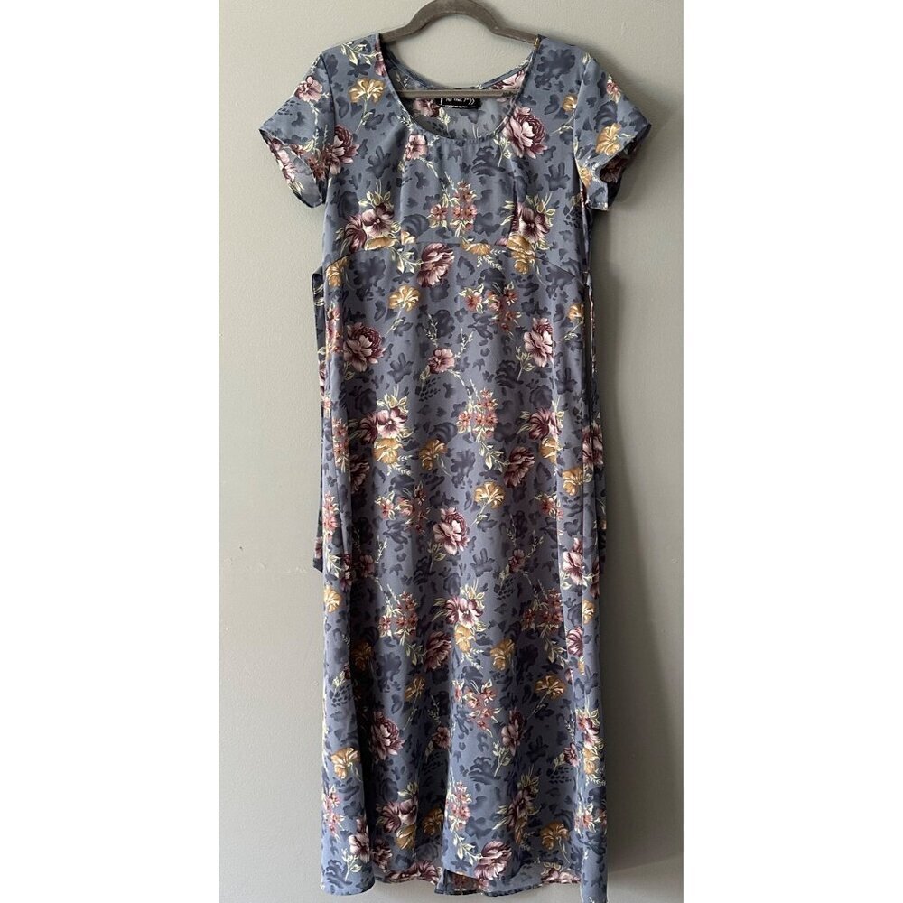 Vintage Floral Midi Dress size M Cottagecore All That Jazz Boho Flowy Romantic